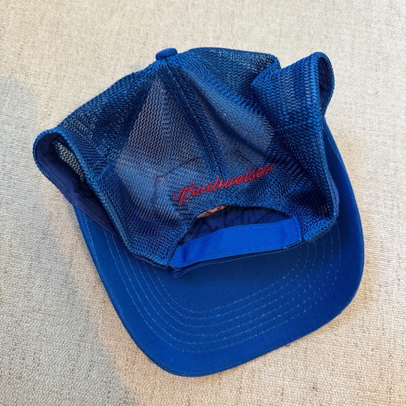 Wrigley Field Home of Chicago Cubs Retro Trucker SnapBack Mesh Hat Cap Budweiser - Picture 2 of 5